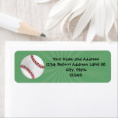 グリーンパーソナライズされたキッズボーイズ野球 ラベル (インサイチュ)