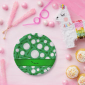 グリーンパーソナライズされたゴルフボールティーの名前 ペーパープレート (パーティー)