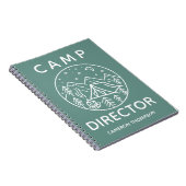 グリーンパーソナライズされたサマーキャンプ監督 ノートブック (右側)