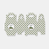 グリーンパーソナライズされたトラクター誕生日 フェイバーボックス (折り畳みなし)