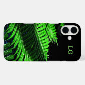 グリーンパーソナライズされたファーンアップルiPhoneケース Case-Mate iPhoneケース (裏面 (横))