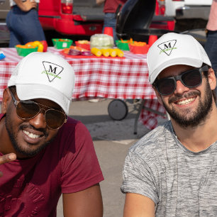 グリーンパーソナライズされたモノグラム/ネームユニークゴルフクラブ キャップ