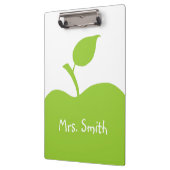 グリーンパーソナライズされたリンゴ クリップボード (左)