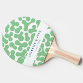グリーンパーソナライズされた卓球ラケット 卓球ラケット (横)