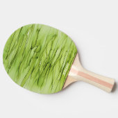 グリーンパーソナライズされた抽象芸術アルコールインクアート 卓球ラケット (横)