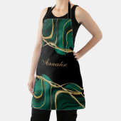 グリーンパーソナライズされた金ゴールド瑪瑙エプロン エプロン (インサイチュ)