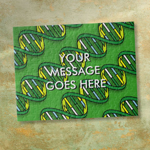 グリーンパーソナライズされたDNA医学 ジグソーパズル