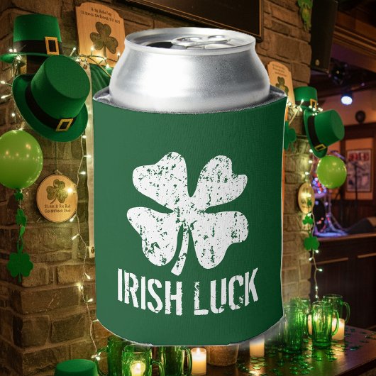 グリーンパーソナライズされたSt patricks day缶クーラー 缶クーラー
