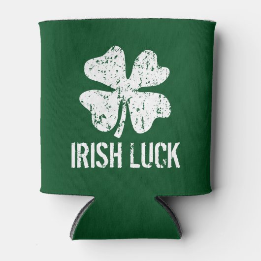 グリーンパーソナライズされたSt patricks day缶クーラー 缶クーラー (正面)