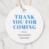 グリーンパーティーアニマルモンキーバースデーパーティー フェイバータグ (裏面)