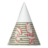 グリーンパーティー帽子 パーティーハット (左)