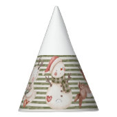 グリーンパーティー帽子 パーティーハット (右)