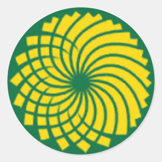 グリーンパーティー ラウンドシール (正面)