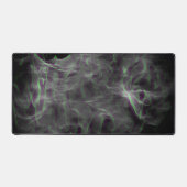 グリーンパープルスモーク&フレイムス抽象芸術アートマット デスクマット (正面)