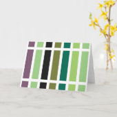 グリーンパープルブラックハウス カード (黄色い花)