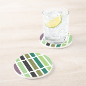 グリーンパープルブラックハウス コースター (側面)