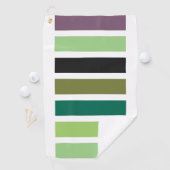 グリーンパープルブラックハウス ゴルフタオル (インサイチュ)