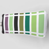 グリーンパープルブラックハウス ゴルフヘッドカバー (正面)