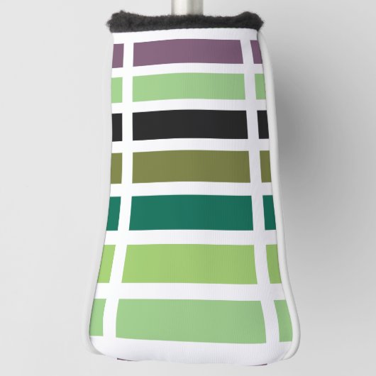 グリーンパープルブラックハウス ゴルフヘッドカバー (回転90)