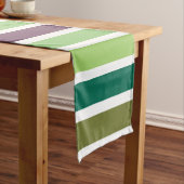 グリーンパープルブラックハウス ショートテーブルランナー (インサイチュ)