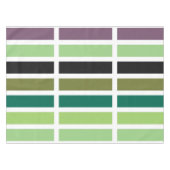 グリーンパープルブラックハウス テーブルクロス (正面(横))