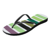 グリーンパープルブラックハウス ビーチサンダル (アングル)
