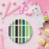 グリーンパープルブラックハウス ペーパープレート (パーティー)