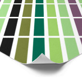 グリーンパープルブラックハウス ポスター (角)