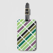 グリーンパープルブラックハウス ラゲッジタグ (正面縦)