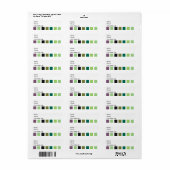 グリーンパープルブラックハウス ラベル (フルシート)