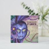 グリーンパープルマスカレードパーティー 招待状 (スタンド正面)