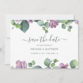 グリーンパープルユーカリモダンー セーブザデート (正面)