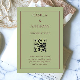 グリーンパープルレトロY2Kヒッピーファンキーフラワーパターン エンクロージャーカード