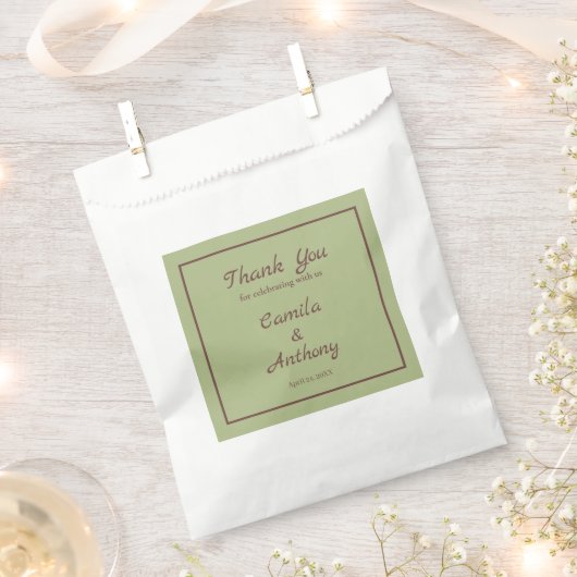 グリーンパープルレトロY2Kヒッピーファンキーフラワーパターン フェイバーバッグ (クリップ留めされた状態)