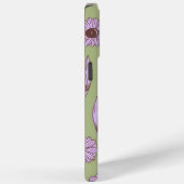 グリーンパープルレトロY2Kヒッピーファンキーフラワーパターン Case-Mate iPhoneケース (裏面 / 右)