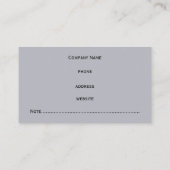 グリーンパープル大理石クラシック名刺 名刺 (裏面)