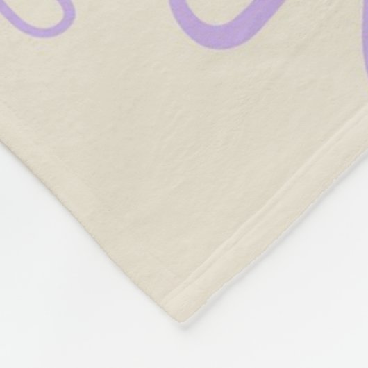 グリーンパープル熱帯フローラの夏 フリースブランケット (角)