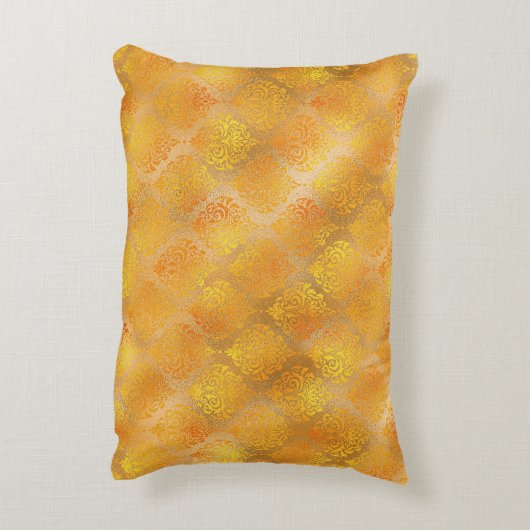 グリーンパープル金ゴールドマルディグラストライプス アクセントクッション (裏面(縦))