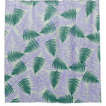 グリーンパープル離れファーンレトロ70s花柄