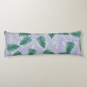 グリーンパープル離れファーンレトロ70s花柄 ボディピロー (裏面)