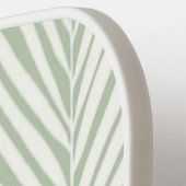 グリーンパームとモノグラムカスタマイズ可能 ピックルボールラケット (左詳細)