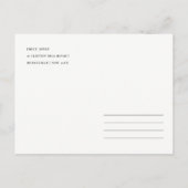 グリーンパームの水色の葉は日付を保存 案内ポストカード (裏面)