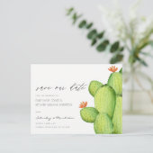 グリーンパームの水色の葉は日付を保存 案内ポストカード (スタンド正面)