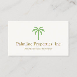 グリーンパームツリービーチフロント実在エテート コーリングカード