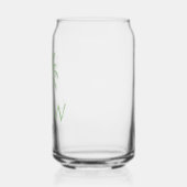 グリーンパームパルメットツリーモノグラム ガラス缶 (左)