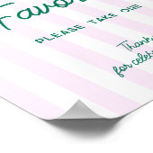 グリーンパームピンクストライプの特典 ポスター (角)