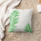 グリーンパームフォンドシルエット装飾用クッション クッション (ブランケット)