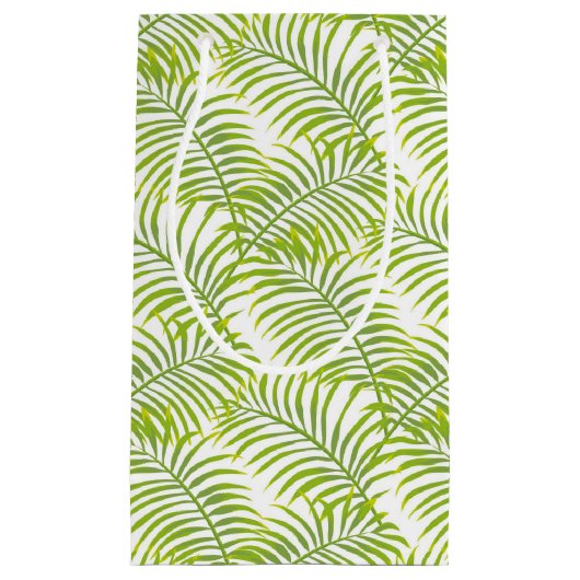 グリーンパームフラミンゴ抱き枕 スモールペーパーバッグ (正面)