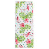 グリーンパームフラミンゴ抱き枕 ワインギフトバッグ (裏面)