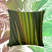 グリーンパームフロンズトロピカルボタニカル クッション
